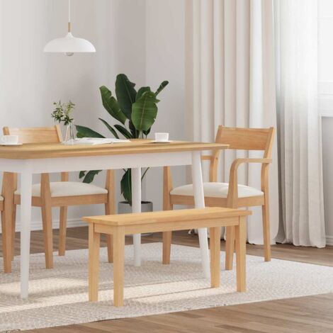 Banc 90 cm bois massif caoutchouc vidaXL