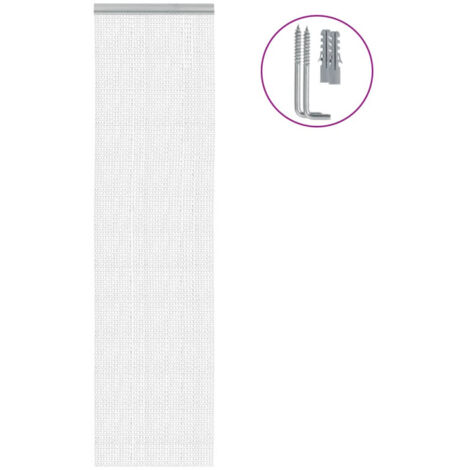 Moustiquaire de porte à chaîne 56x202 cm aluminium vidaXL