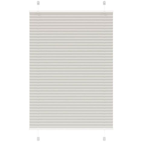vidaXL Pleated Blind Light Grey 95x150 cm Fabric Width 94,4 cm Polyester