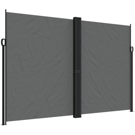 Auvent latéral rétractable anthracite 220x1000 cm vidaXL