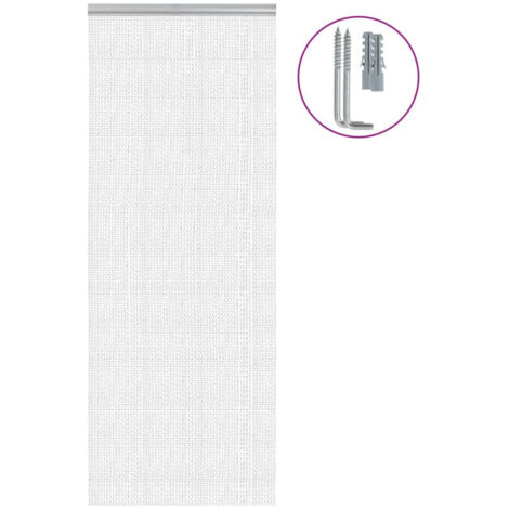 vidaXL Chain Door Fly Screen 80x221 cm Aluminium (1/5)