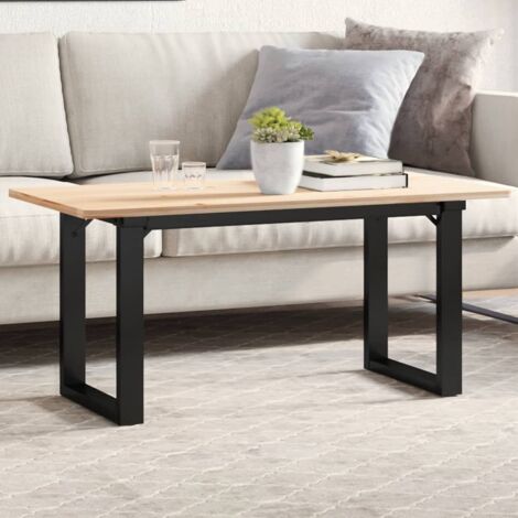 vidaXL Pieds de table basse cadre en O 90x30x43 cm acier (1/6)