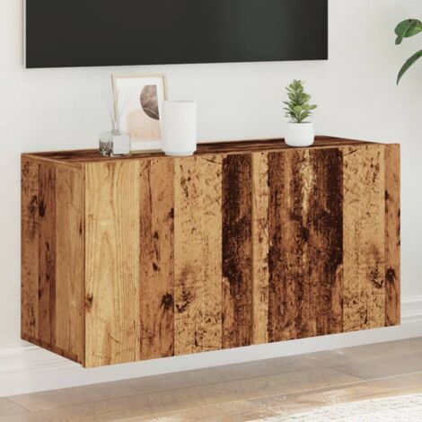 vidaXL TV Cabinet Wall-mounted Old Wood 80x30x41 cm
