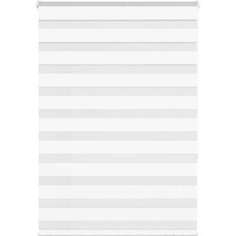 vidaXL Store zèbre blanc 100x150 cm largeur du tissu 95,9cm polyester
