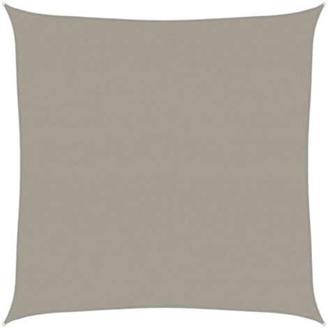 Voile d'ombrage 160 g/m² carré gris clair 4,5x4,5 m PEHD vidaXL