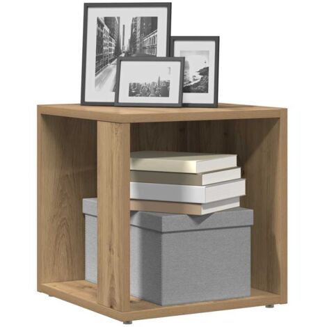 vidaXL Side Table Artisan Oak 33x33x34 cm Engineered Wood