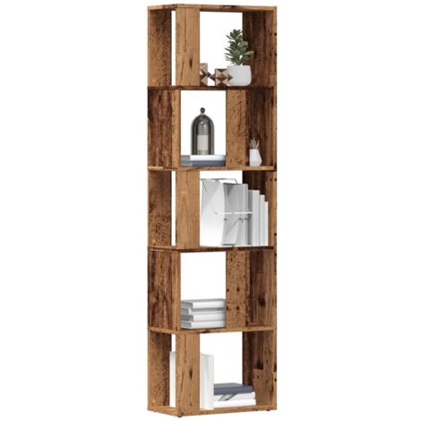 Bibliothèque vieux bois 45x24x159 cm bois d'ingénierie vidaXL