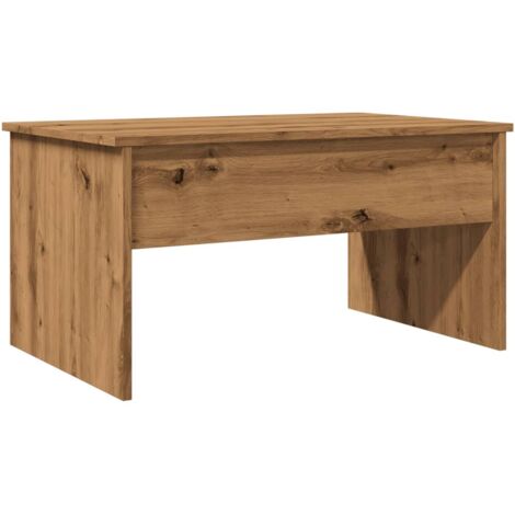 Vidaxl – Table basse relevable chêne artisanal 80x50,5x41,5 cm – Bois d'ingénierie – Compartiment de rangement – Design moderne
