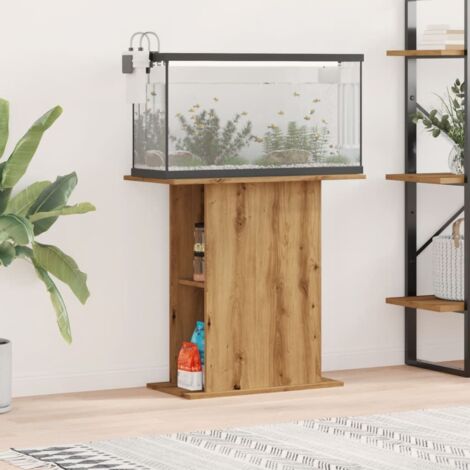 Vidaxl – Support d'aquarium en bois d'ingénierie chêne artisanal 36x75x72,5 cm – Résistant à l'humidité – Design moderne pour intérieur