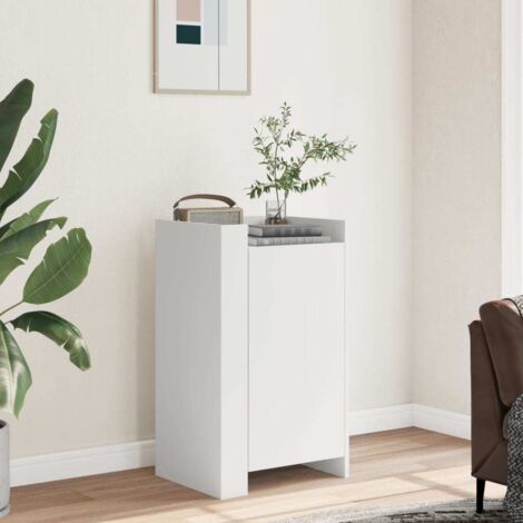 Vidaxl – Buffet blanc 45x35x75 cm en bois d'ingénierie – Grand espace de rangement – Design minimaliste et intemporel – Facile à nettoyer (1/6)