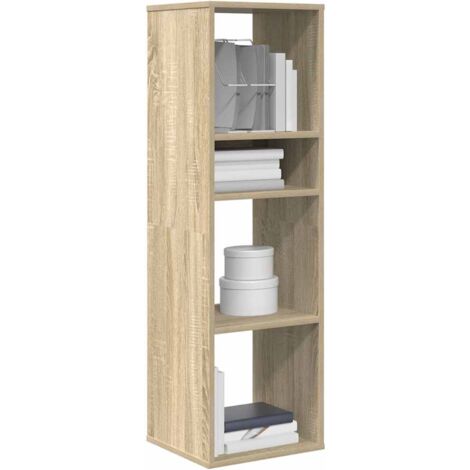 vidaXL Book Cabinet Sonoma Oak 34x31x112 cm Engineered Wood