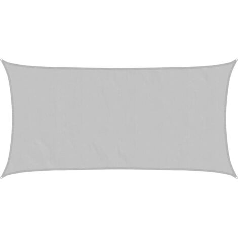 Voile d'ombrage gris clair 4x2 m 100% polyester oxford vidaXL