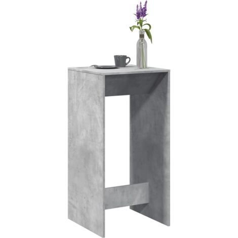 vidaXL Bar Table Concrete Grey 51x50x103.5 cm Engineered Wood