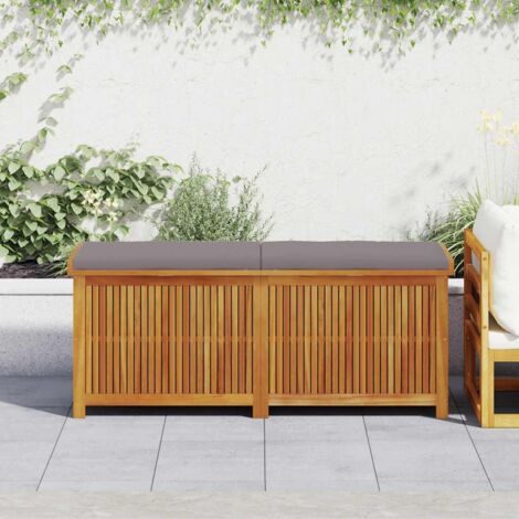 vidaXL Boîte à coussins d'extérieur 150x50x60,5cm bois massif d'acacia
