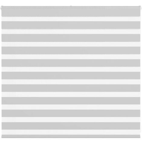 vidaXL Store zèbre gris clair largeur du tissu 150,9 cm polyester