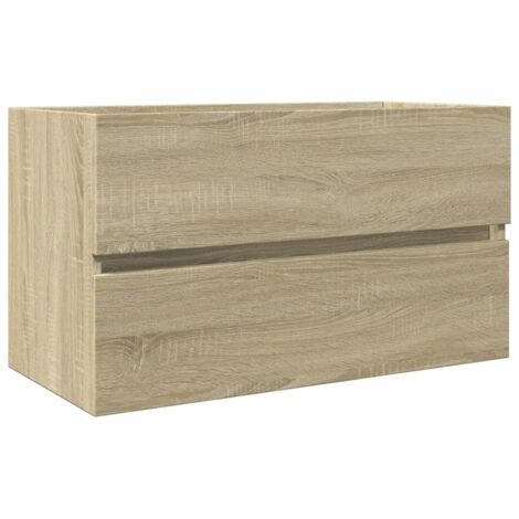 vidaXL Armoire d'évier chêne sonoma 80x38,5x45 cm Bois d'ingénierie