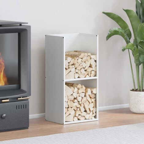 Vidaxl – Porte-bûches intérieur en acier laminé à froid – Capacité élevée pour bois de chauffage – Design élégant 40x30x80 cm (1/5)