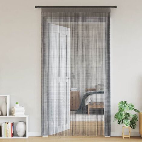 vidaXL String Curtains 2 pcs Anthracite 140x250 cm