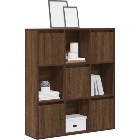 vidaXL Bookcase Brown Oak 89x24x101,5 cm Engineered Wood