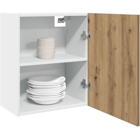 vidaXL Armoires suspendues 2 pcs chêne artisanal bois d'ingénierie