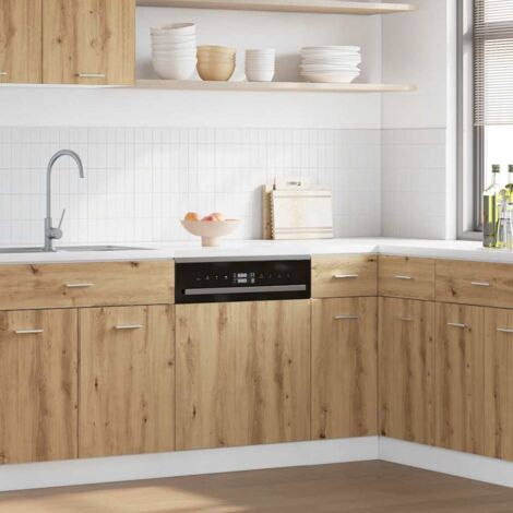 vidaXL Dishwasher Panel "Lyon" Artisan Oak 60x1,5x67 cm Engineered Wood (1/5)