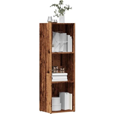 vidaXL Book Cabinet Old Wood 36x30x114 cm Engineered Wood