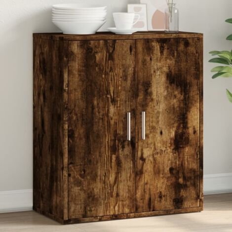 vidaXL Buffet chêne fumé 60x31x70 cm bois d'ingénierie
