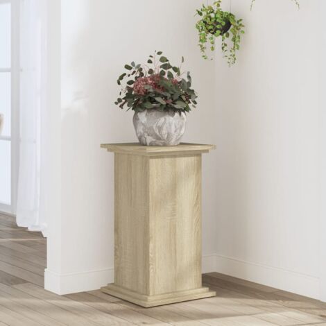 Support pour plantes chêne sonoma 33x33x60 cm bois d'ingénierie vidaXL
