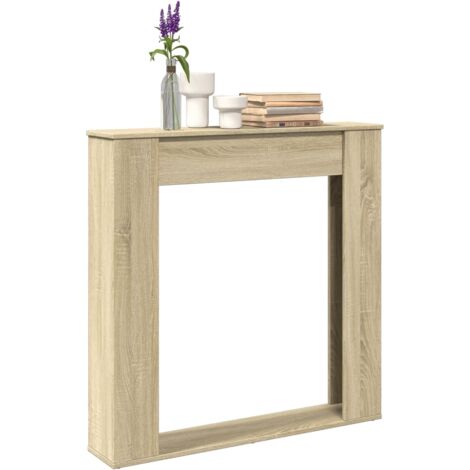 Cadre de cheminée chêne sonoma 100x20x100 cm bois d'ingénierie vidaXL