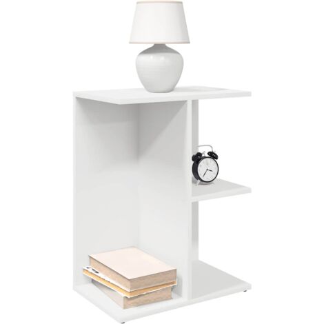 vidaXL Bedside Tables 2 pcs White 46,5x29x61 cm Engineered Wood (1/5)