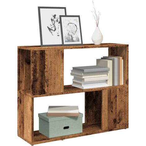 vidaXL Book Cabinet/Room Divider Old Wood 80x24x63 cm