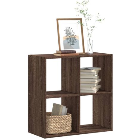 vidaXL Bibliothèque chêne marron 68,5x32x68,5 cm bois d'ingénierie