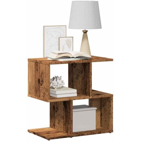 vidaXL Tables de chevet 2pcs vieux bois 50x30x51,5cm bois d'ingénierie