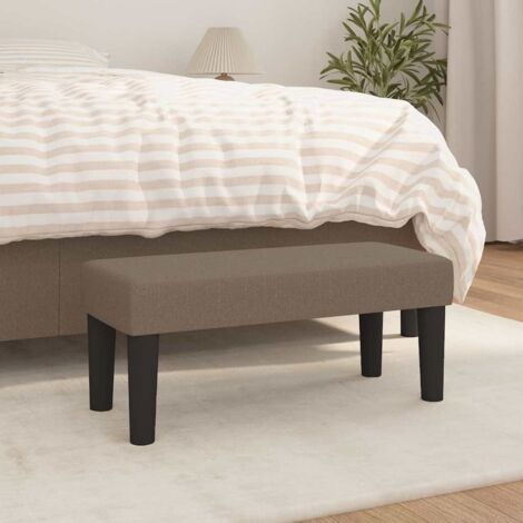 vidaXL Bench Taupe 70 x 30 x 30 cm Fabric (1/5)
