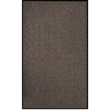 Vidaxl – Paillasson beige 90x150 cm – Surface en poils bouclés – Dessous antidérapant en vinyle – Pour entrées intérieures et extérieures
