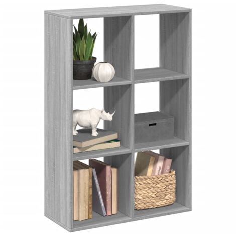 vidaXL Étagère séparatrice de pièce sonoma gris 69,5x29x103,5 cm