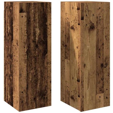 vidaXL 2 Piece TV Cabinet Set Old Wood 30,5x30x90 cm Engineered Wood