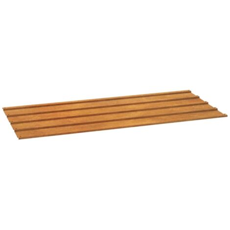 Vidaxl – Panneaux de toiture en acier corten 36 pcs 100x44 cm – Résistants aux intempéries – Installation facile – Couleur marron patinée