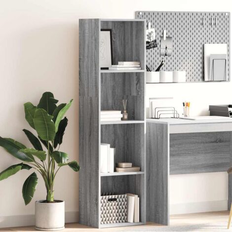 vidaXL Bibliothèque sonoma gris 40x30x152 cm bois d'ingénierie