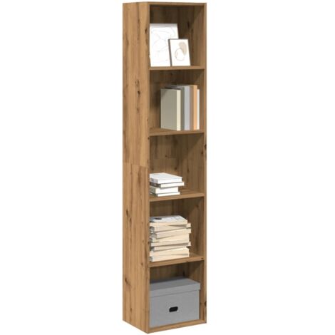 Vidaxl – Bibliothèque en bois d'ingénierie 40x30x189 cm – Compartiments ouverts pour rangement – Résistante à l'humidité – Style contemporain