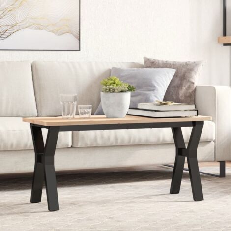 Pieds de table basse cadre en Y 90x30x43 cm acier vidaXL (1/5)