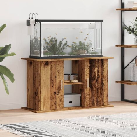 Vidaxl – Support aquarium en bois d'ingénierie 101x41x58 cm – 3 niveaux de rangement – Résistant à l'humidité – Design élégant pour intérieur moderne