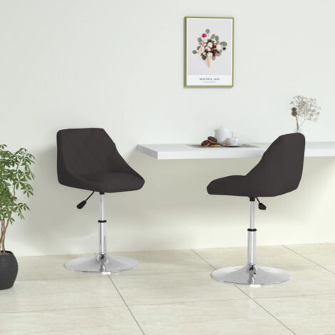 Chaises à manger lot de 2 noir similicuir vidaXL78888 (1/5)