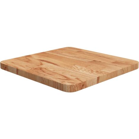 vidaXL Square Table Top Light Brown 40x40x2,5cm Treated Solid Wood Oak