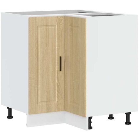 vidaXL Kitchen Corner Base Cabinet "Porto" Sonoma Oak Engineered Wood