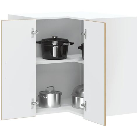 vidaXL Kitchen Wall Corner Cabinet "Kalmar" Artisan Oak Engineered Wood