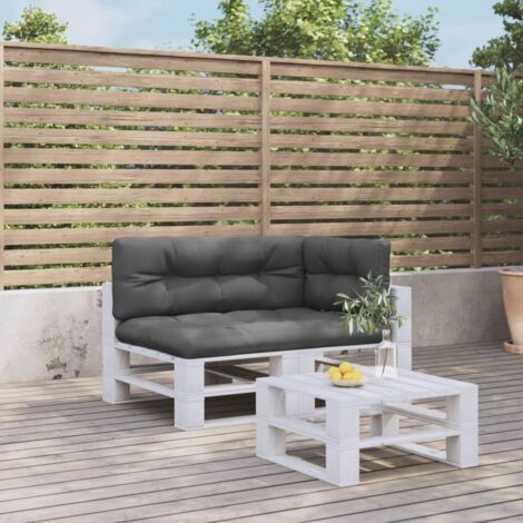 vidaXL Pallet Cushions 3 pcs Anthracite Fabric (1/5)