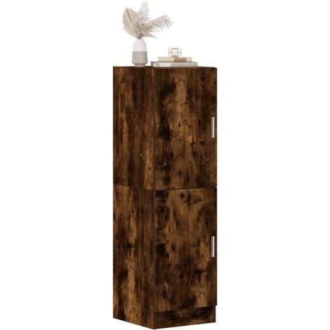 vidaXL Armoire de cuisine chêne fumé 38x41,5x131,5 cm bois ingénierie