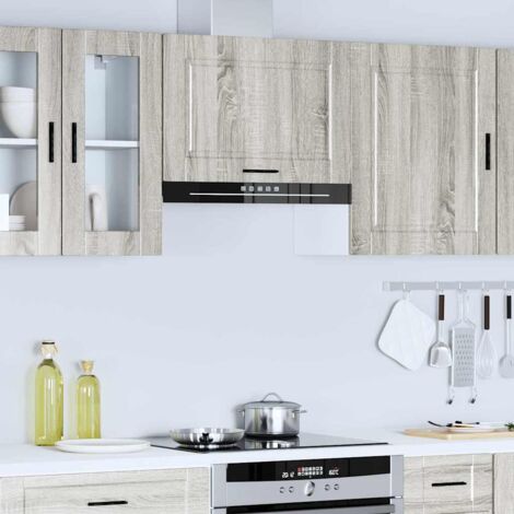 vidaXL Armoire murale de cuisine Porto sonoma gris bois d'ingénierie