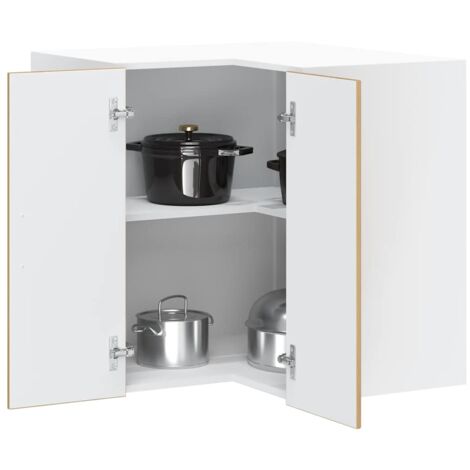 vidaXL Kitchen Wall Corner Cabinet "Porto" Artisan Oak Engineered Wood